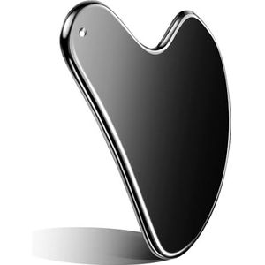 Jingyingtt RVS Gua Sha Gezichtsgereedschap Guasha for Gezicht Metaal Gua Sha Draai Huidmassage Guasha Beauty Tool for Lichaam Ogen Nek Massager met Reisetui Huidverzorgingsgeschenken (5 kleuren)