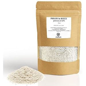 ERBOTECH Psylliumschillen, verpakking van 200 g, rijk aan vezels, geconcentreerd en zonder toevoegingen, reinigt de darmen, activeert de stofwisseling en versterkt het immuunsysteem, veganistisch