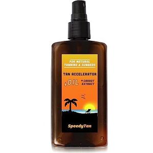 Premium Tan Accelerator Tanning Oil - Voor zonnebankgebruik en natuurlijk bruinen - Natuurlijke bruiningsversneller met wortelextract - VK gevestigd merk