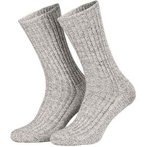 Piarini 3-6 - 12 paar Noorse sokken robuuste wol heren - werksokken met badstof zool - warme wintersokken van schapenwol in grijs antraciet 39-42 43-46 47-50, grijs, 43-46 EU