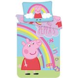 Peppa Pig Baby dekbedovertrek 100 x 135 cm + 40 x 60 cm - Katoen