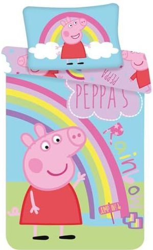 Peppa Pig Baby dekbedovertrek 100 x 135 cm + 40 x 60 cm - Katoen