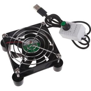 Externe mute-schakeling van 5 V Frame Koelventilator USB Router Breedband Top Box (Kleur: 8 cm)