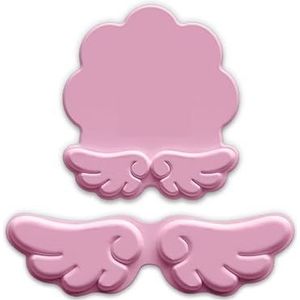 Muismat Vleugels Vorm Gradiënt Pols Rust Muismat Toetsenbord Hand Rust Pols Pad Siliconen Pols Rust Toetsenbord Rust(Roze,Set)