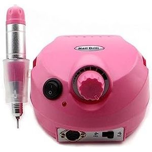Nagelvijl elektrisch, 35000 RPM elektrische nagelvijl, professionele handgreep elektrische nagelboormachine, manicure nagelboorset gereedschap(Pink)