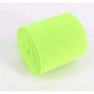 cm geïmporteerde rubberen band, kleur elastische band, dubbelzijdig en dik elastiek kleding naaien accessoires-fluorescerend geel