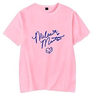 HIAPES T-shirt Melanie Martinez casual mode trui uniek ronde hals cosplay T-shirt, mannen vrouwen zomer korte mouw streetwear grote maat XS ~ 4XL-roze||S