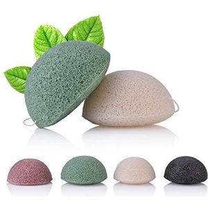 Natuurlijke Konjac-gezichtsspons, Konjac-gezichtssponzen voor zachte gezichtsreiniging en afschilfering, gezichtsreiniging Reiniging Sponge Puff Exfoliator Tools