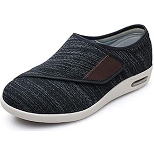 XRDSHY Senioren schoenen met klittenbandsluiting, schoenen brede voeten, heren dames, diabetische schoenen heren extra brede schoenen voor gezwollen voeten, lichte gezondheidsschoenen, H-42EU/Lable45