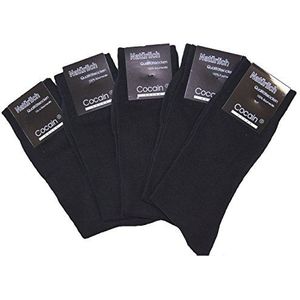 10 paar zwarte dames heren sokken katoen merk cocain Made in Europe size 43-46