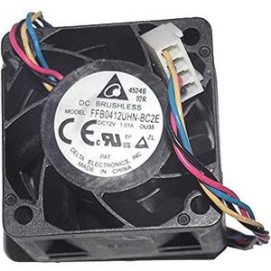 SCYHGLM Grote luchtvolume koelventilator voor FFB0412UHN-BC2E 4028 12V 1.01A 4 cm, Cooler Fan FFB0412UHN-BC2E 4Wire 4PIN