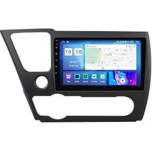 9"" Touch Car Stereo Radio DAB Head Unit GPS Navigatie voor Honda civic 2013-2016 Android 12 Autoradio Ingebouwde CarAutoPlay Achteruitrijcamera Ondersteuning DSP Bluetooth USB android auto (Size : 4+