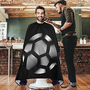 Kapper Cape Voetbal Voetbal Zwarte Salon Cape Verstelbare Kappers Gown Professionele Haar Snijden Cape Voor Thuis Herbruikbare Kapper Accessoires 140x168cm