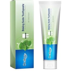 Whitening Tandpasta Met Baking Soda - Verwijdert Tandsteen, Vlekken En Slechte Adem, Veilig For Alle Soorten Tanden, Mondverzorging For Het Hele Gezin(2PCS)