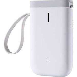 Etiketprinters Bluetooth-label Printer Thermische Sticker Barcode Label Printer Inkless Pocket Mobiele Telefoon Machine D11 (Color : White)