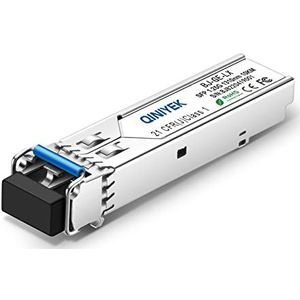 1.25G Single Mode SFP-module, 1000Base-LX SFP naar LC Fiber Transceiver voor Cisco GLC-LH-SMD, Meraki MA-SFP-1GB-LX10, Ubiquiti, Fortinet, Mikrotik, Supermicro, Netgear (SMF,1310nm,20km, DDM)