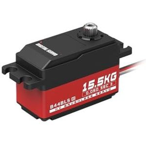 SAEVVCJWW B44BLS V2 45g Gear Super Hoge Snelheid ​ 0.062 sec 15.5KG Laag Profiel Borstelloze Digitale Afstandsbediening Servo Geschikt voor 1/10 (B44BLS V2 15.5KG)