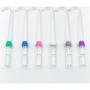 Vervangende tips compatibel met Waterpik, waterflosser tip compatibel met Waterpik Mondelinge Irrigator (6 Implat Kunstgebittips), voor WP-100, WP-140, WP-150, WP-900, WP-662, WP-660, WP-580, WP-587,