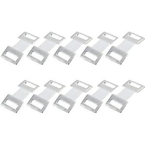 10 stuks/partij hoofdverband bevestiging rubberen band aluminium elastische Le Stretch elastische bandage clips metalen wonden Q3q6 bereik