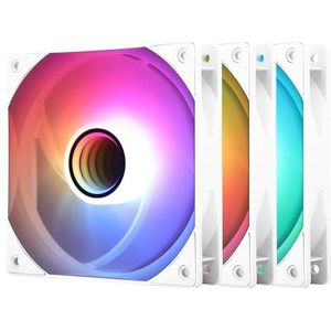 Thermalright TL-C12W-S V3 Behuizingsventilator 120 mm Met ARGB-spiegellichteffect, Stille 1500 rpm PC PWM-ventilator Met CPU-koeling (Kitventilator)