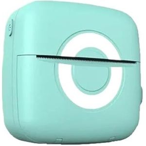 Thermisch Printer Draagbare Mini-printerstickers Label Thermische Fotolabeller Afdrukken Maker Zelfklevende Kleuren Transparant Papier Duidelijk Snel(Blue)