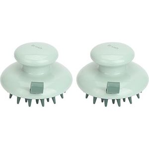 Shampoo Borstel, Waterdichte Haarverzorging Tool Siliconen Hoofdhuid Massager Shampoo Borstel 2 stks voor Alle Haartypes voor Haar Wassen