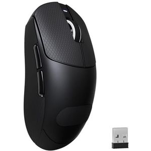 MAMBASNAKE ATTACK SHARK X8PLUS Draadloze Gamingmuis, PixArt PAW3395PRO Sensor, 40000DPI, BT/2.4Ghz Draadloos/Bedraad, 55g Superlichte Muis, Dual-Layer PTFE Feet, voor PC/Xbox/Mac (Zwart & Griptape)