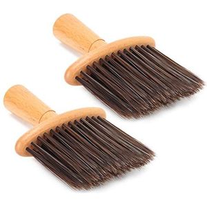 Gebroken haarborstel, gebogen lijnontwerp Houten handvat is fijn gepolijst Kapper Salonborstel, comfortabel met de huid voor vrouwenmeisje