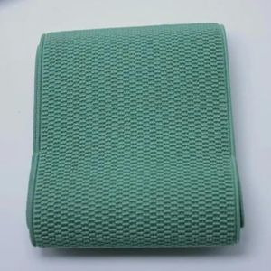 10cm maïs graan elastische riem rok broek heren riem DIY handgemaakte naaien kledingaccessoires-blauw groen-100mm-1M