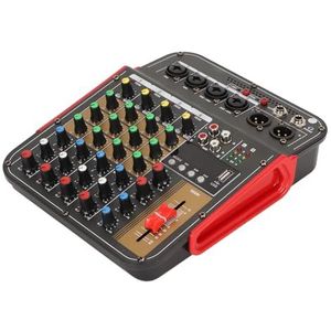 Compact mengpaneel, onafhankelijke instelling plug and play, professionele multifunctionele mixer met 4 x 48 V voor thuis (eurostekker)