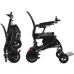 Koolstofvezel - Opvouwbare Elektrische Rolstoel - 12AH Lithiumbatterij - Lichtgewicht - 37,7 Lbs