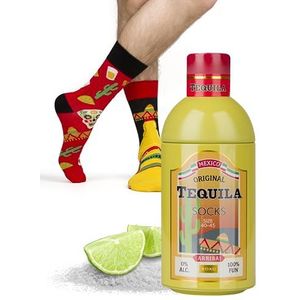 soxo Whisky Sokken Heren Cadeau Voor Mannen Happy Socks Men Kleurrijke Katoenen Herensokken 40-45 Tequila 1 Paar