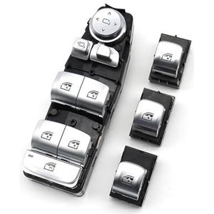 LHD RHD Voor BMW X3 X4 X5 5 6 Serie G30 G31 G01 G02 Elektrische Power Chrome Venster Lifting Schakelaar Controle Regulator Knop Raambediening Auto Raamhendels(Model A 4PCS)
