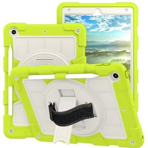 Tabletbescherming Hybride Heavy Duty schokbestendige beschermhoes Compatible with het hele lichaam, compatibel met iPad 10.2 hoes, compatibel met iPad 7/voor iPad 8/9, met schouderriem/360° draaibare