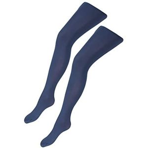 TupTam Meisjes Panty's 40 DEN 2 Pack, Donkerblauw, 152-164
