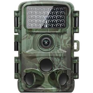 4K 64MP Trail Camera Zonder Gloed Nachtzicht IP67 Waterdichte Jachtcamera Met 2 Inch Scherm For Outdoor Wildlife Monitoring Nauwkeurige Opname Heldere Beelden(Without Card)