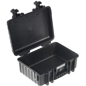 B&W Outdoor Case Hard Case Type 4000 leeg (Hard Case Case IP67, zonder inhoud, waterdicht, binnenmaat 38,5x26,5x16,5cm, Zwart)