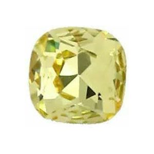 Vierkante Pointback Lijm op Edelstenen Strass Steentjes K9 Glas Nail Art Diamant Voor Kleding Sandalen Stenen En Kristallen Applicatie - Jonquille - 14.0mm - 15 stuks