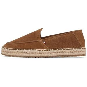 TOMMY HILFIGER - HILFIGER FLEX ESPA SUÈDE LOAFER - Espadrilles - Bruin - Suède