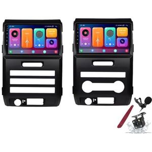 Android 15 Autoradio Sat Navi voor F-ord F150(2008-2014) 9 Inch Touchscreen Multimedia Speler met Draadloze Carplay GPS Navigatie FM RDS Bluetooth 5G-WiFi SWC DSP,M100s