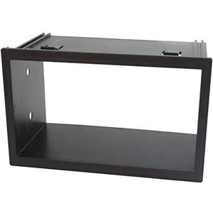 tomzz - 2457-030 - Dubbele Din Radio Installatie Frame - Zwart - Geschikt voor VW Passat B5 Golf 4 Bora T4 Polo Lupo Volvo S40 V40 Peugeot 207 307