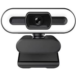 Draagbare Full HD 1080P 2K 4K Webcam PC Laptop Auto Live Streaming Flexibel met microfoon Live-uitzending licht(2K)