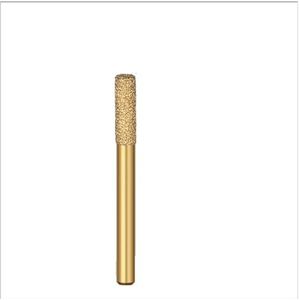 ZHLWei Vacuümgesoldeerde diamantfreeskop slijpen roterende vijl 6 mm ronde schacht goud gereedschap for gietijzer ijzeren plaat roestvrij staal keramiek