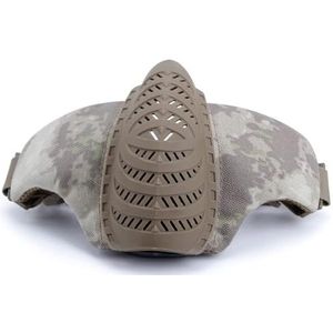 Tactisch Halfmasker, voor Airsoftbescherming Tactisch Gamen Cs-Gamen en Halloween Cosplay(AT)