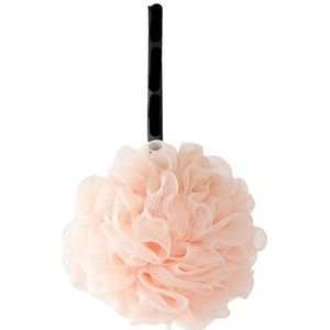 1 STKS Zachte Mesh Badspons Ballen Body Cleaner Exfoliërende Scrubbers Bad Bal Nylon Reinigingsborstels Douche Puff High-End Bad Bloem Geschikt voor Douche, Exfoliëren (Roze)