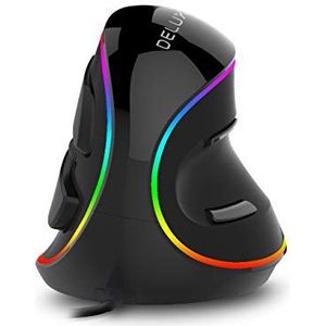 Delux M618Plus(RGB) souris Gauche Optique 4000 DPI