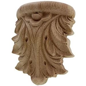 Jegsnoe Hout Gesneden Applique Ongeverfd Vintage Home Decor Open haard Deur Decoratie Accessoires