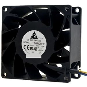 Voor Delta TFB0812UHE 80mm PWM serverventilator 12V 2,34A 8000 RPM 106,26 CFM Luchtstroomkoeling voor servers, datacenters