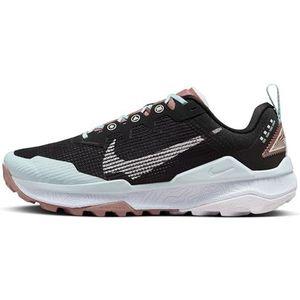 Nike WMNS React Wildhorse 8 laag voor dames, Black White Glacier Blue Football Grey, 39 EU