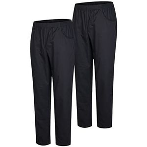 MISEMIYA - Verpakking van 2 stuks, uniseks, gezondheidsuniform, medische uniformen, werkbroek, Ref.8312, 2 stuks, zwart 21, 5XL